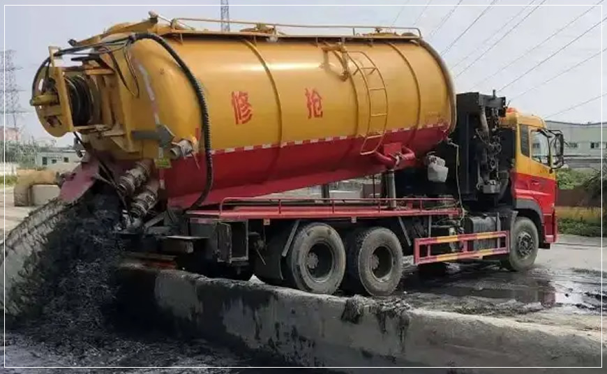 禹会区污水池清理